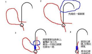 皆是钓具自动鱼钩绑法 鱼钩的系法